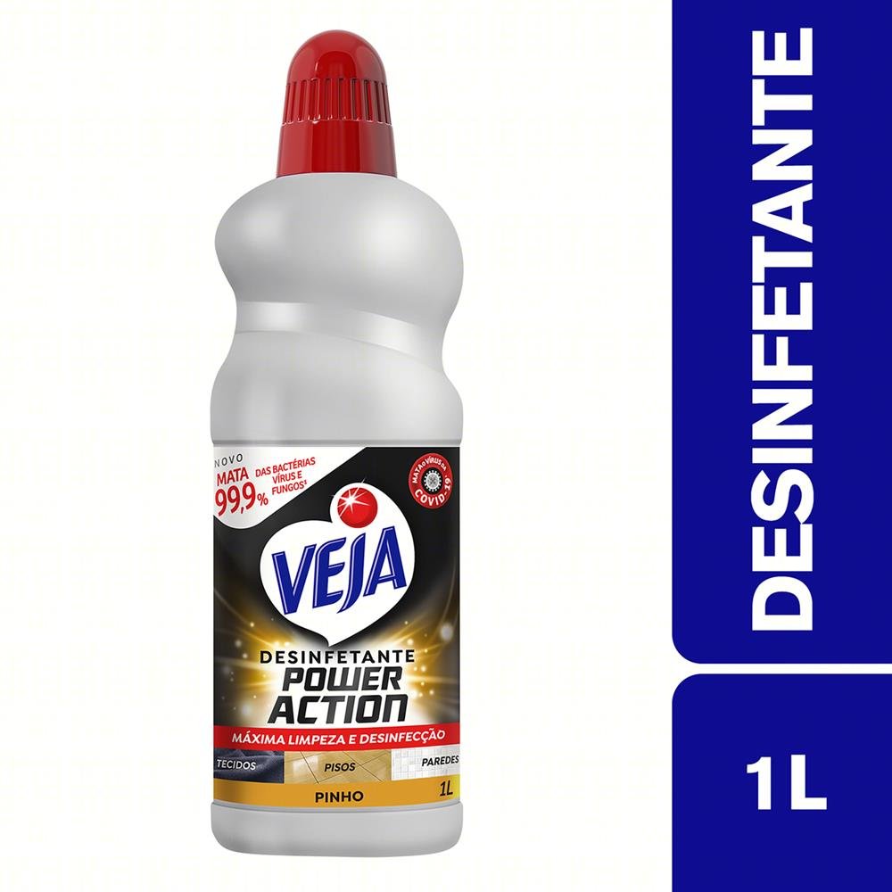 Veja Desinfetante Pinho - 1L-Caixa/12