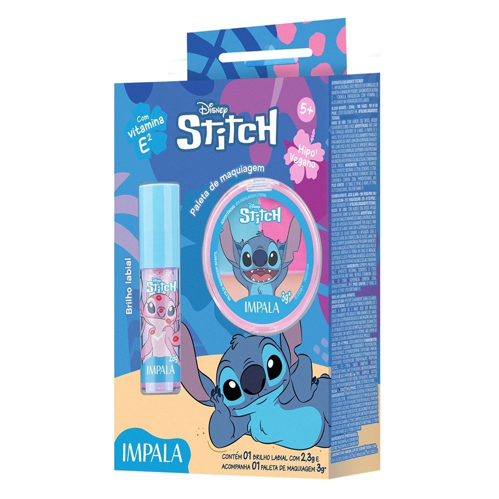 Maquiagem Impala Infantil Angel 3g + Brilho Labial 2,3g