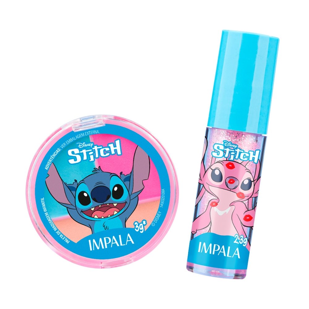 Maquiagem Impala Infantil Angel 3g + Brilho Labial 2,3g
