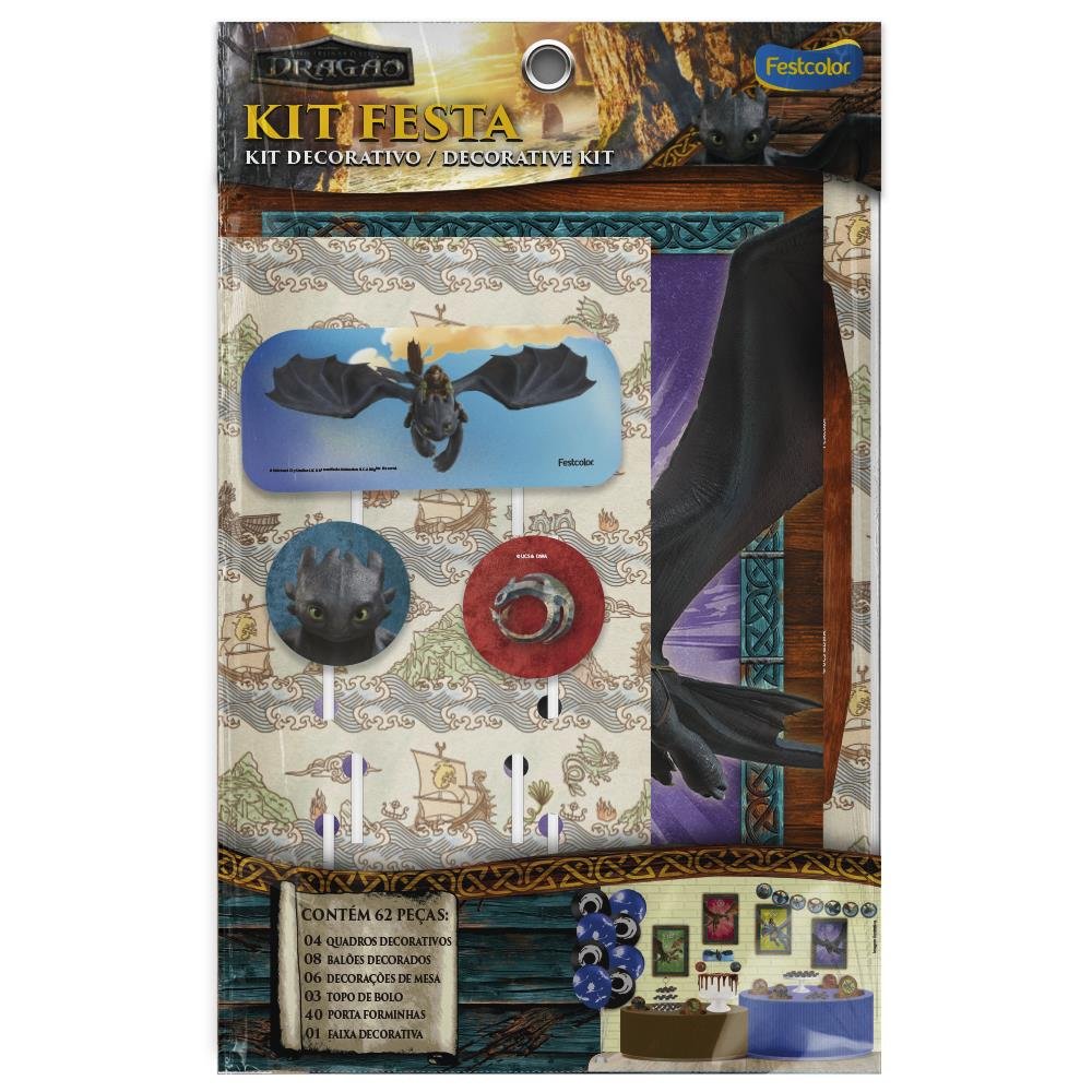 Kit Festa Como Treinar Seu Dragao