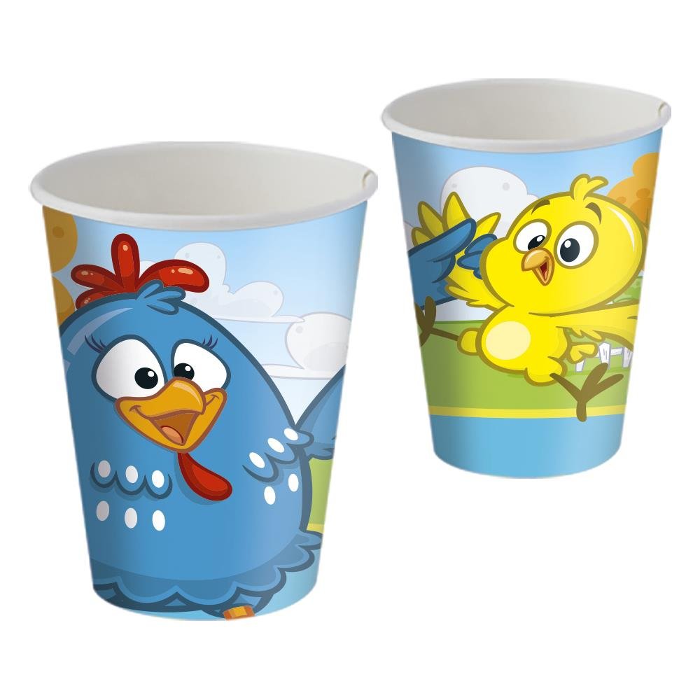 Copo Papel 200Ml Galinha Pintadinha