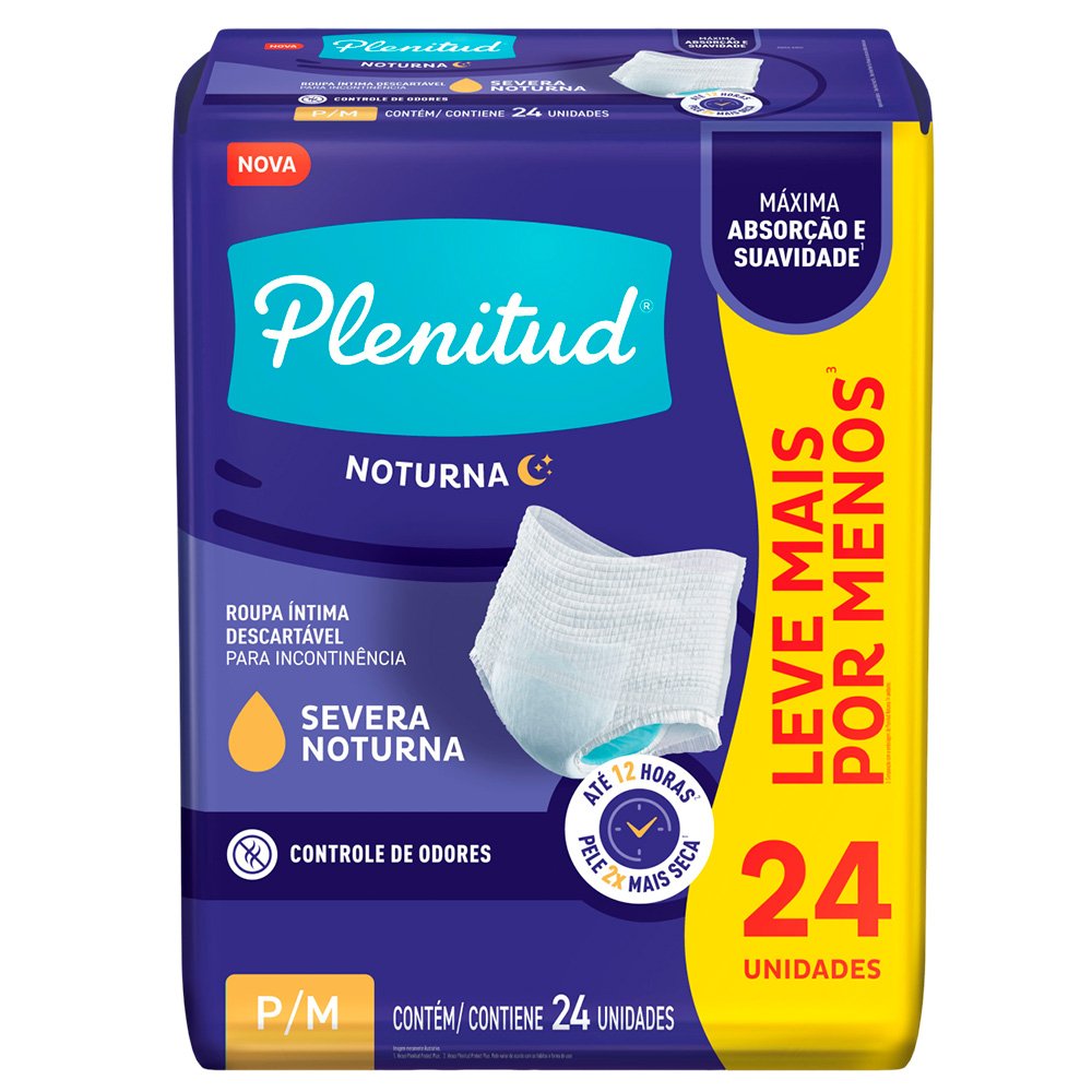 Roupa Intima Plenitud Noturna P/m Com 24