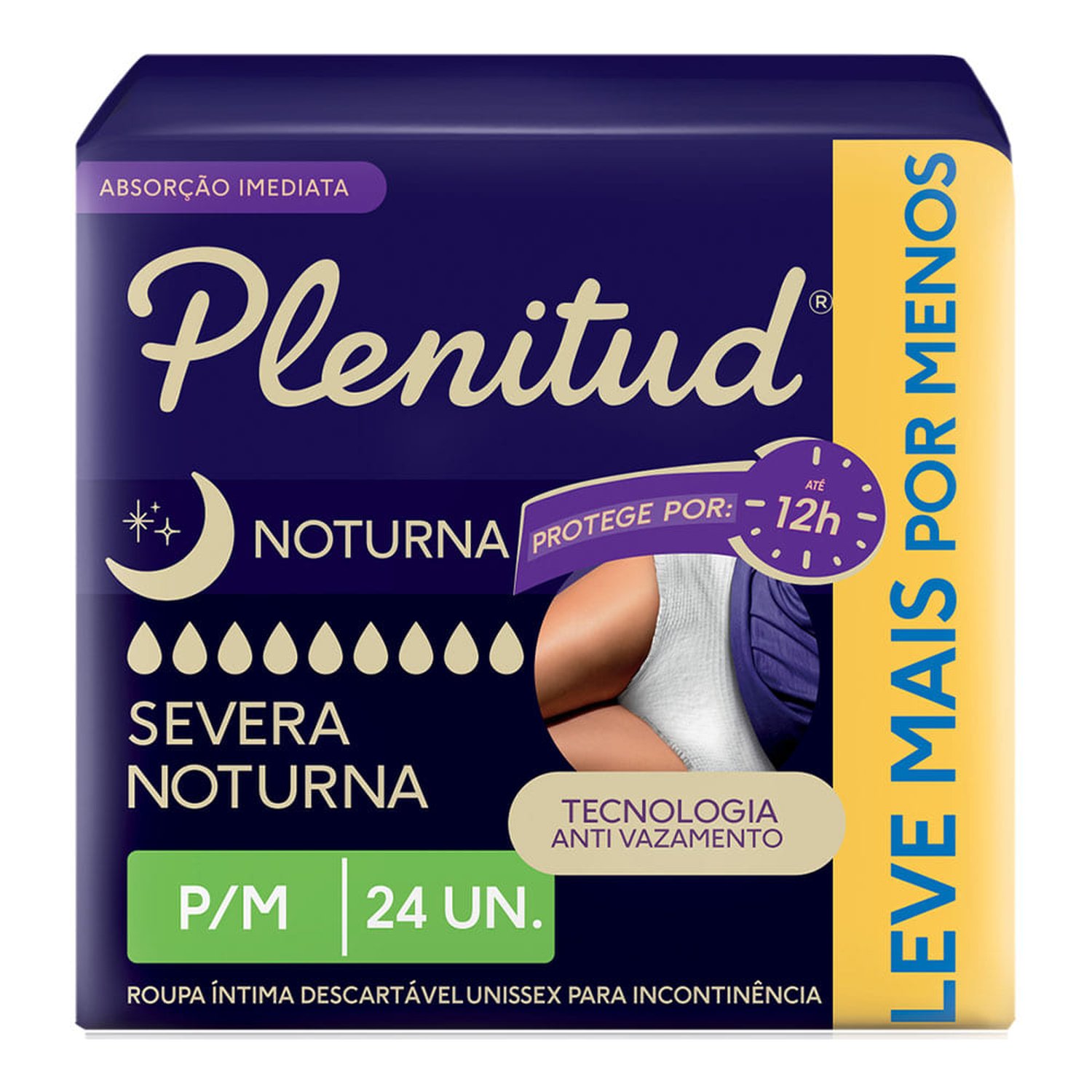 Roupa Íntima Plenitud Noturna P/M Com 24