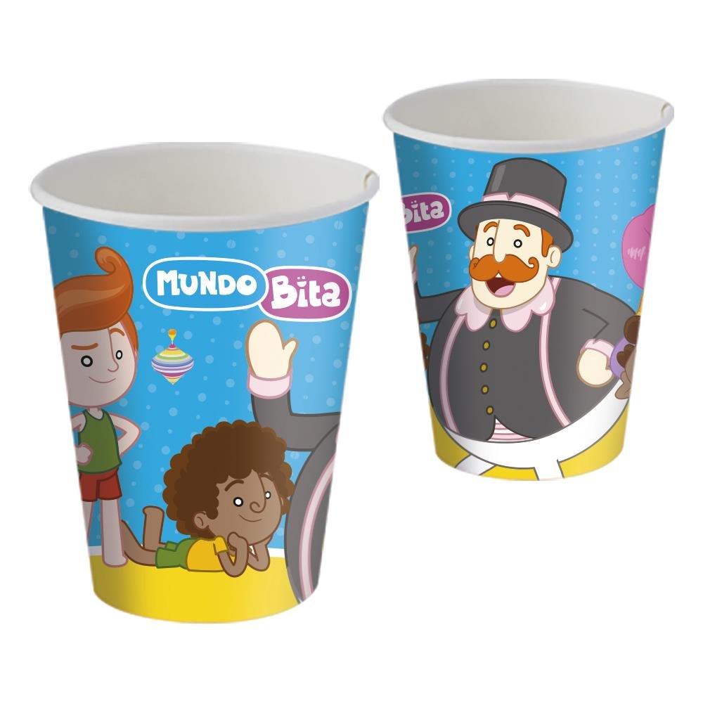 Copo Papel 200Ml Mundo Bita