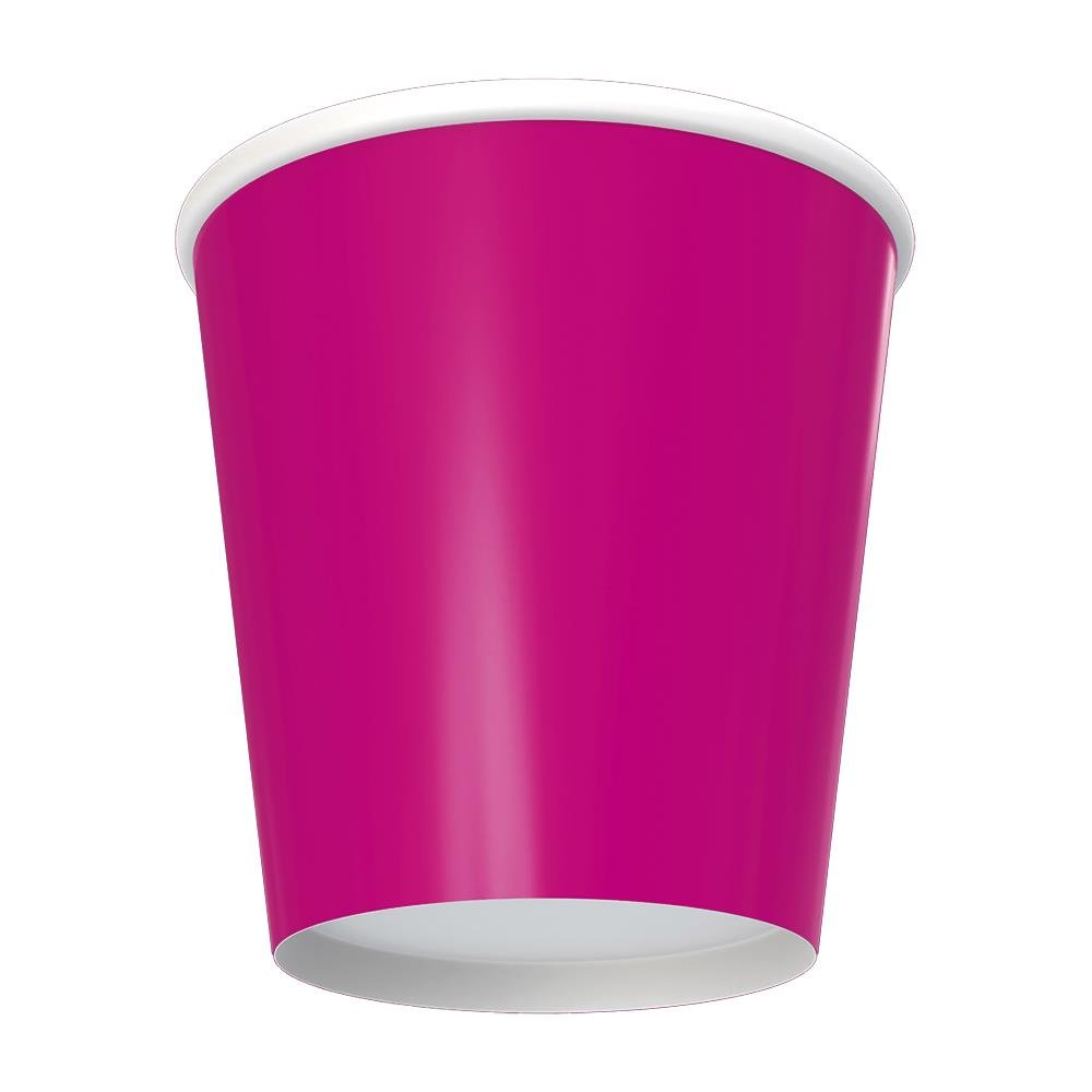 Copo Papel 200Ml Neon Rosa Fest Color