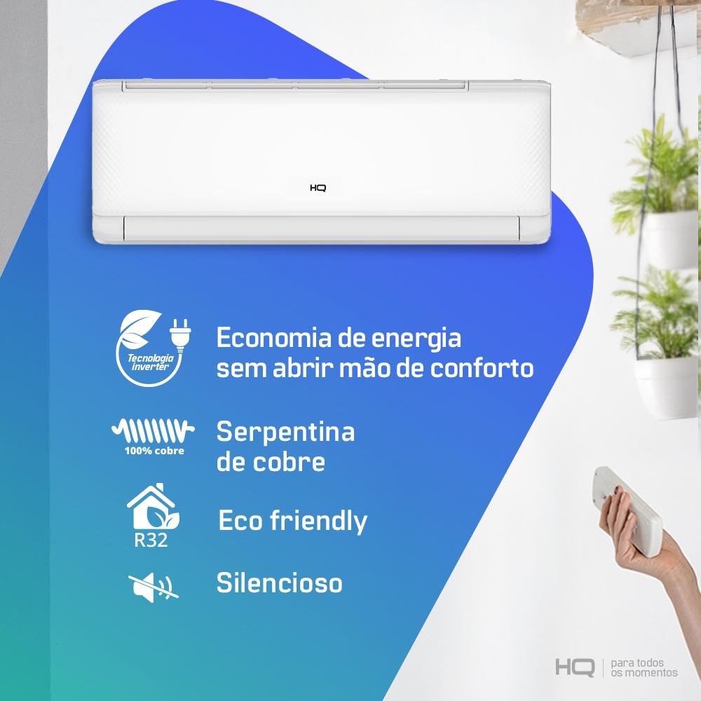 Ar Condicionado Split Hq Hi Wall Inverter 30.000 Btus/H Frio Monofásico Branco Cfhq30pis2bx - 220V