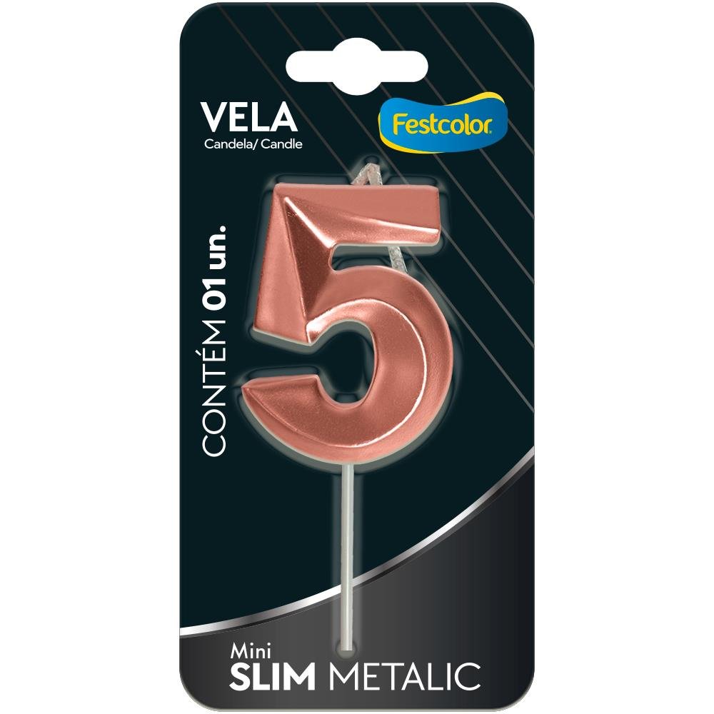 Vela Mini Slim Metallic Rose Gold N 5