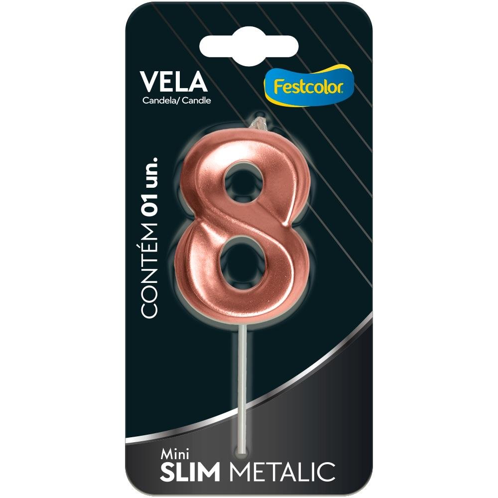 Vela Mini Slim Metallic Rose Gold N 8