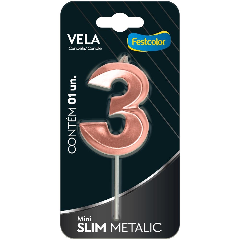Vela Mini Slim Metallic Rose Gold N 3