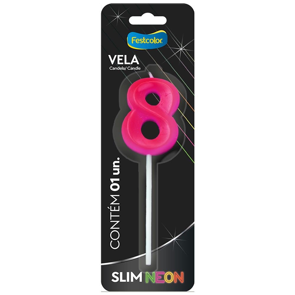 Vela Slim Neon Pink N 8
