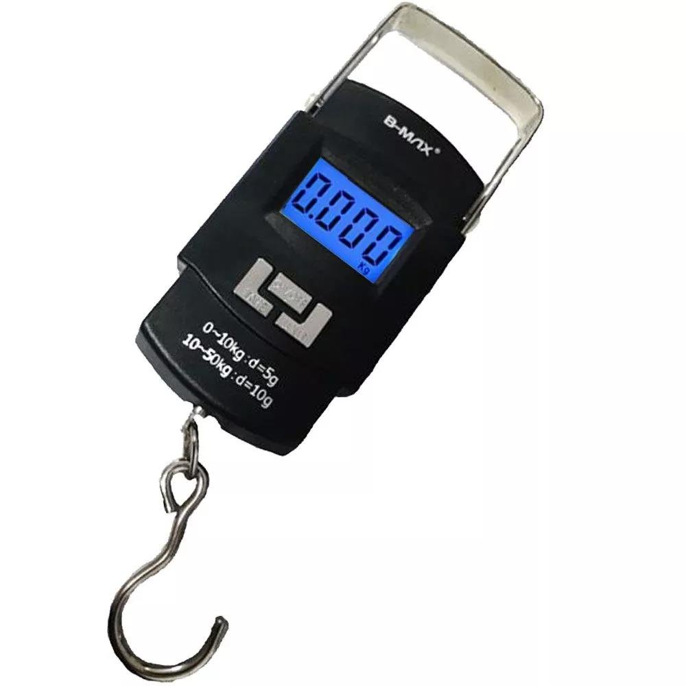 Balança Digital 10G-50Kg Alta Precisão P/ Pesca E Bagagem B-Tek Bm-A08
