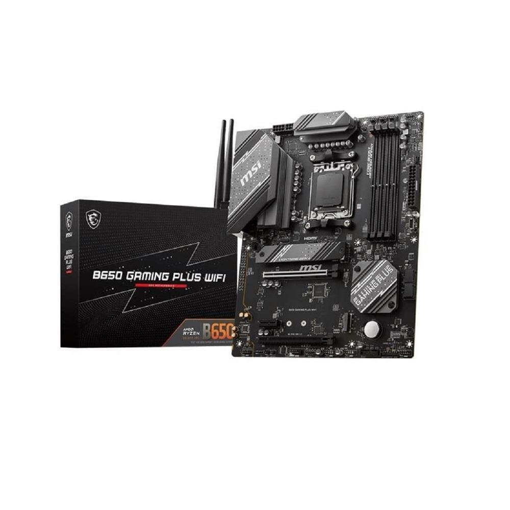 Placa Mãe Msi B650, Gaming Plus Wi-fi, Atx Am5 Ddr5 HDMI, Displayport M.2 Usb 3.2