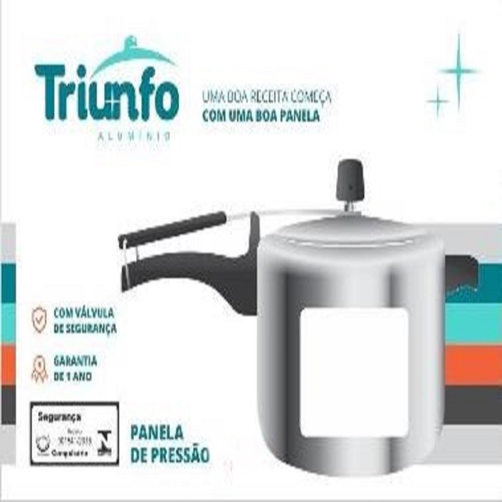 Panela De Pressao 10,0 Litros Preta Craquelada Triunfo