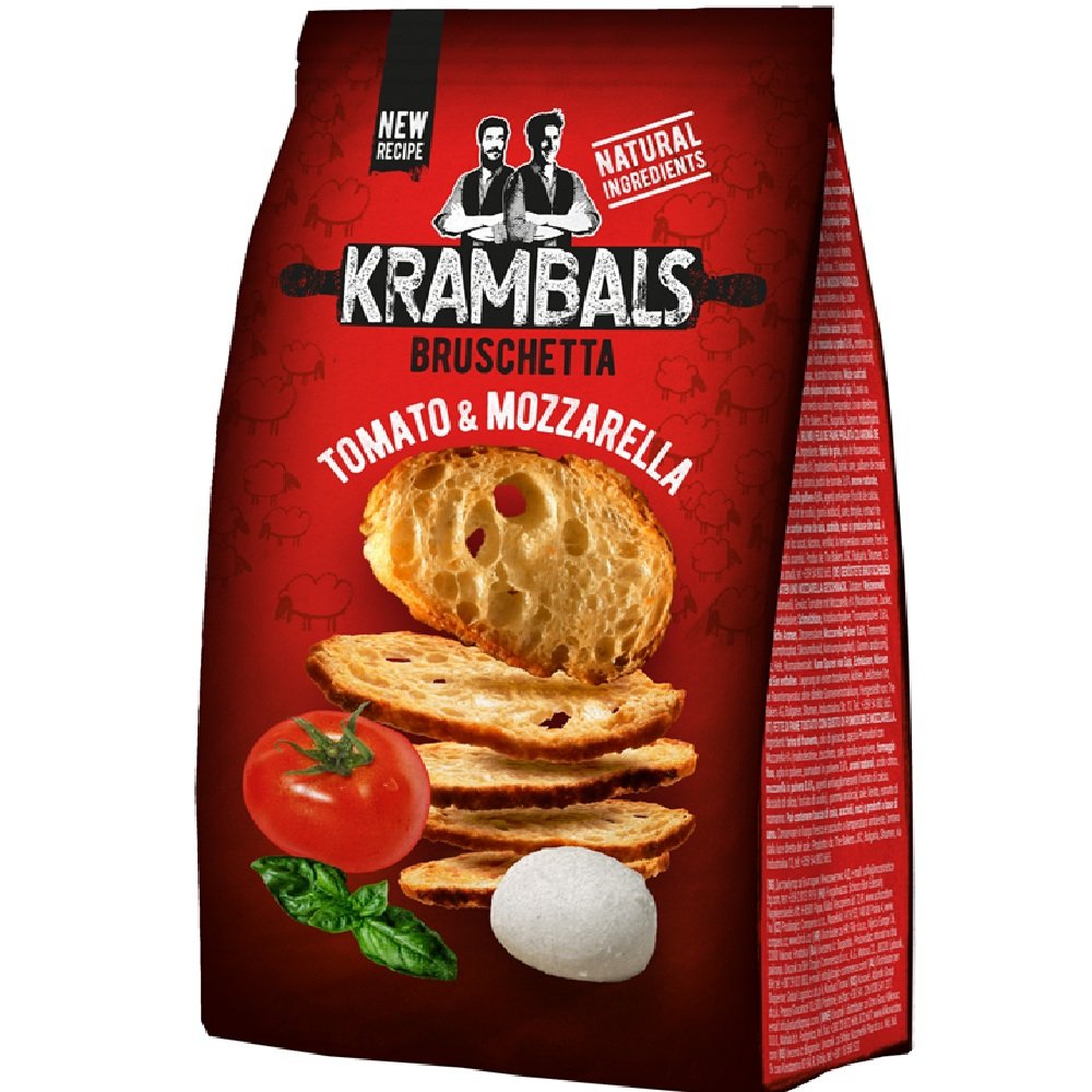 Bruschetta Tomato Mozzarella 70G - Snacks Sabor Tomate Mussarela