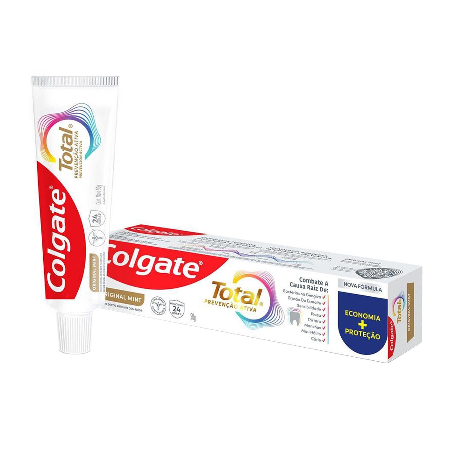 Creme Dental Colgate Original Mint Total Prevenção Ativa 50g