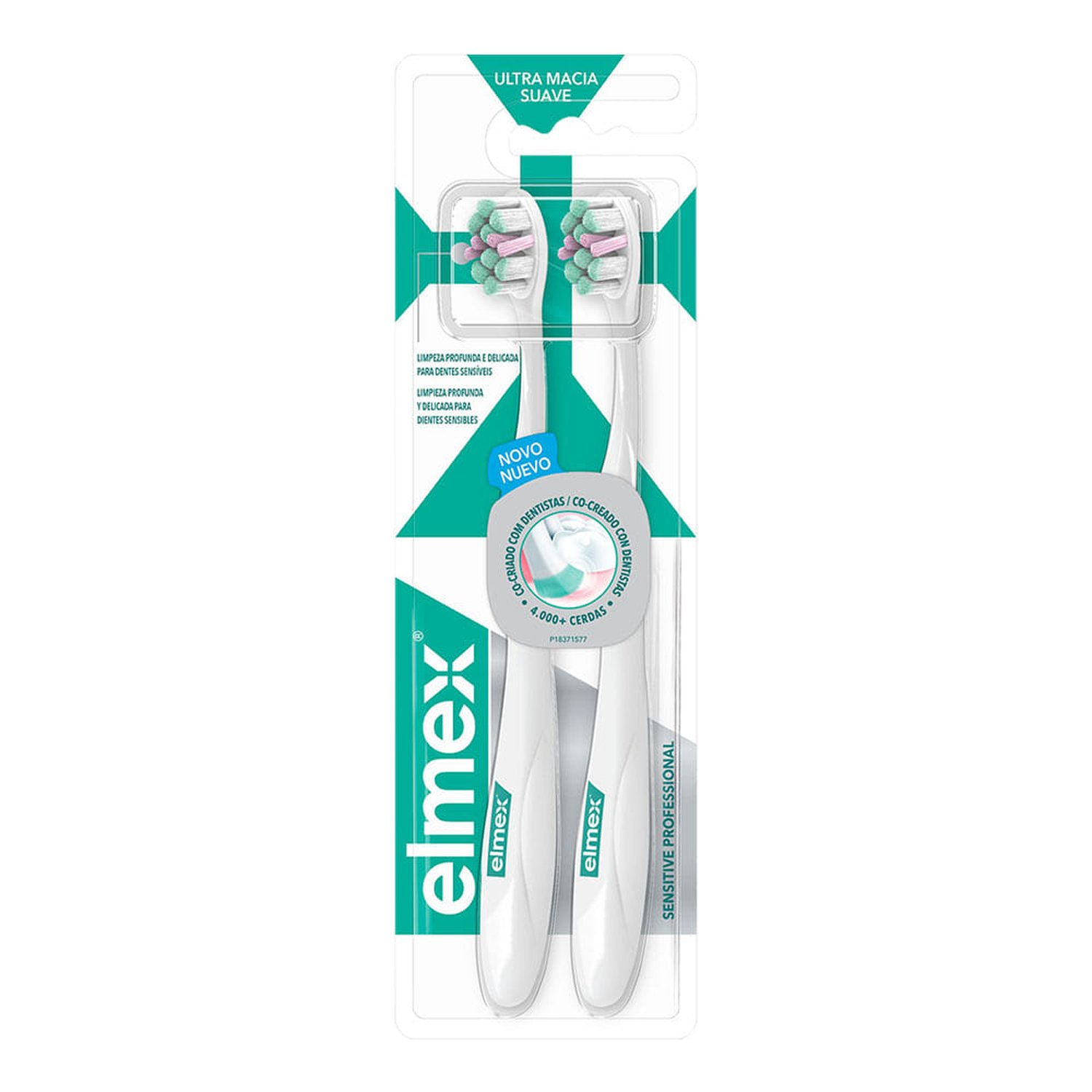 Escova De Dentes Colgate Elmex Sensitive Professional Com 2