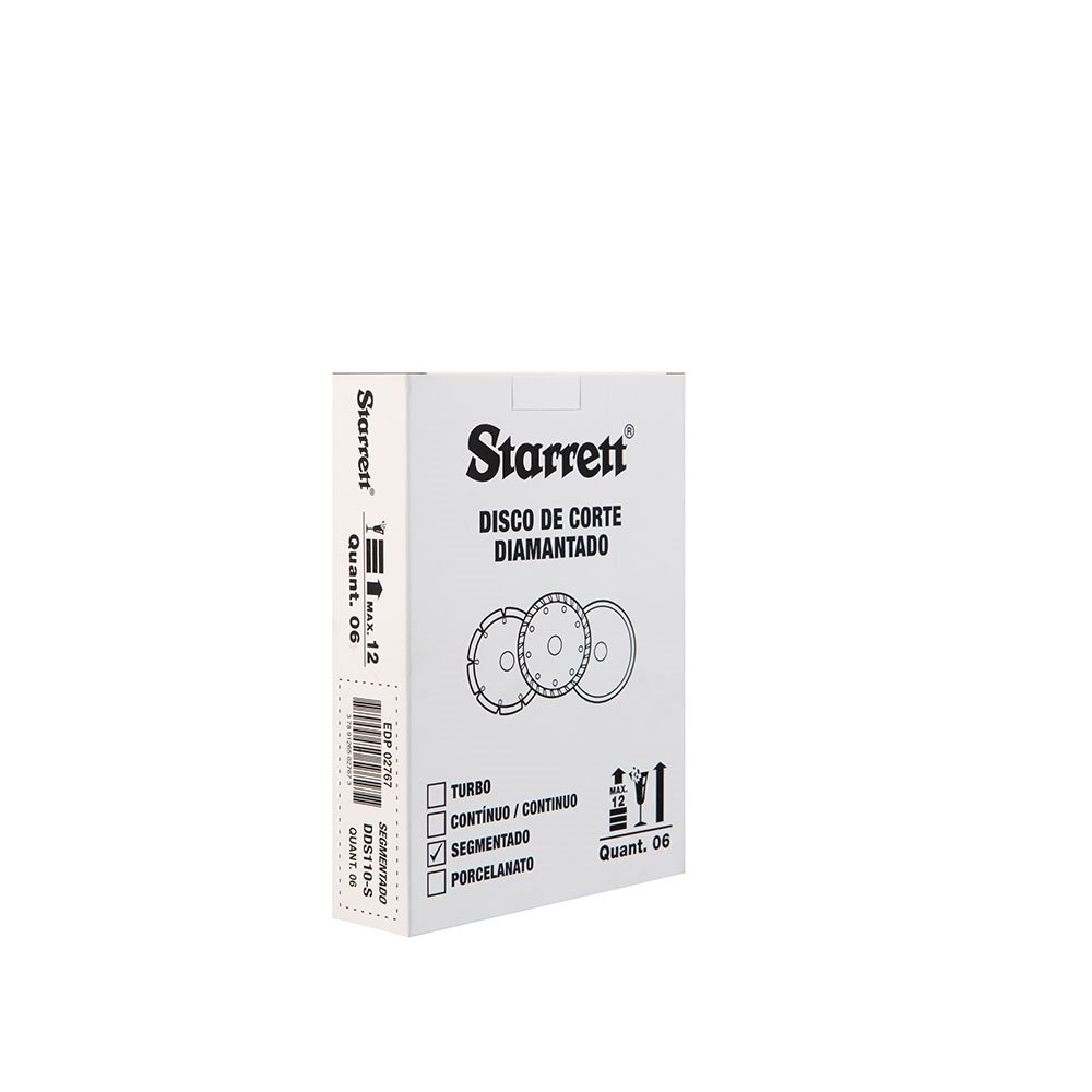 Disco Diamantado Starrett Segmentado 110x20mm