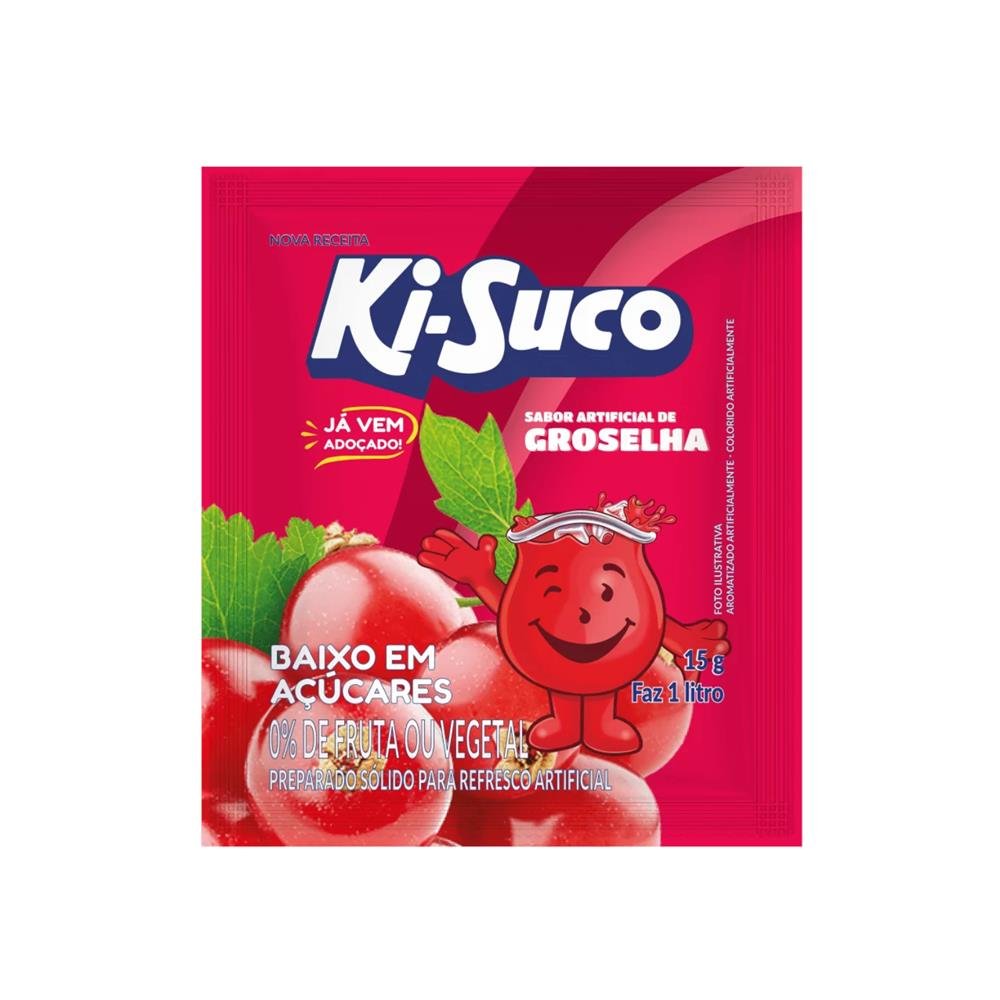 Refresco Em Po Ki-Suco 15G Groselha