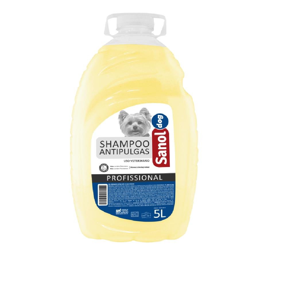 Shampoo Sanol Dog Antipulgas 3X5L