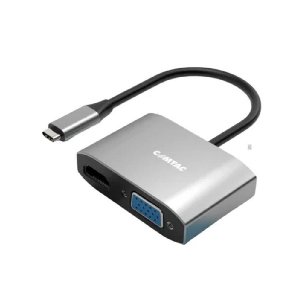 Cabo Conversor Usb-C Para Hdmi 2.0 + Vga Comtac 20119453