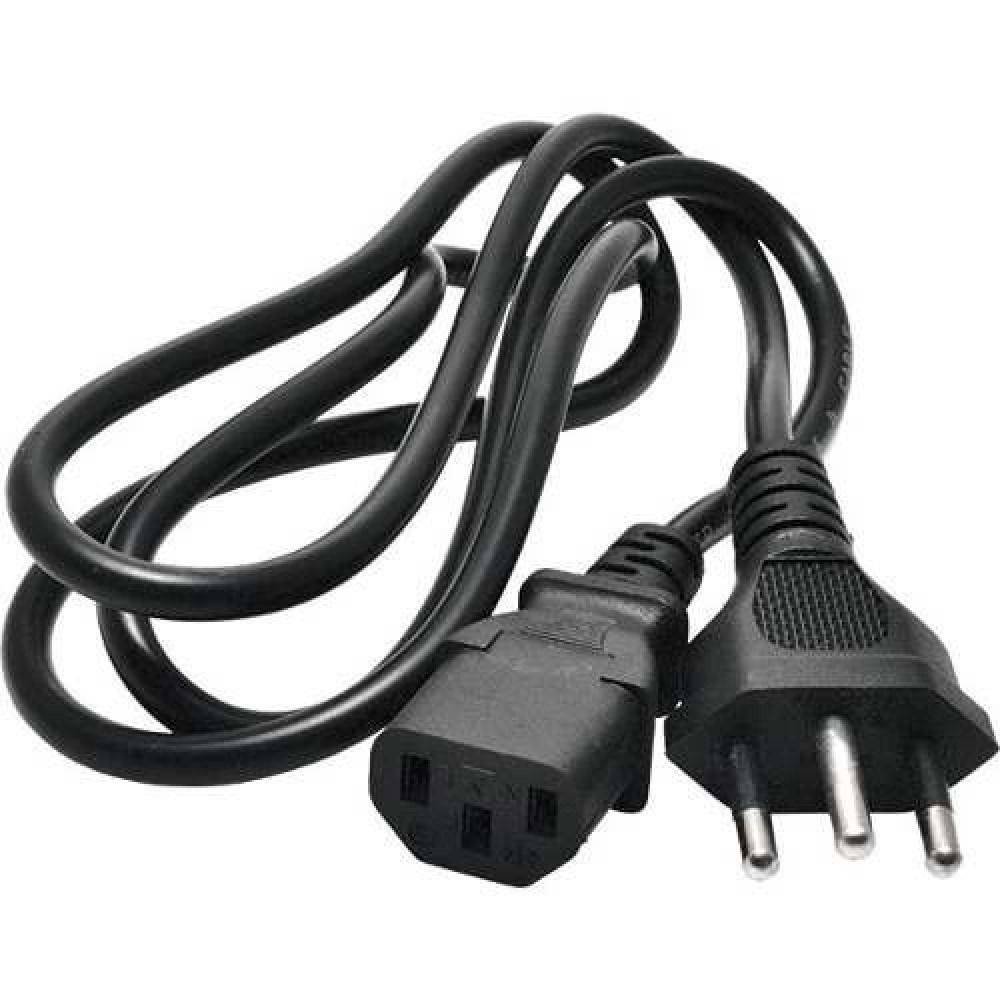 Cabo De Forca Energia Tripolar P/ Fonte Monitor Pc Impressora Padrao Br 1,2M