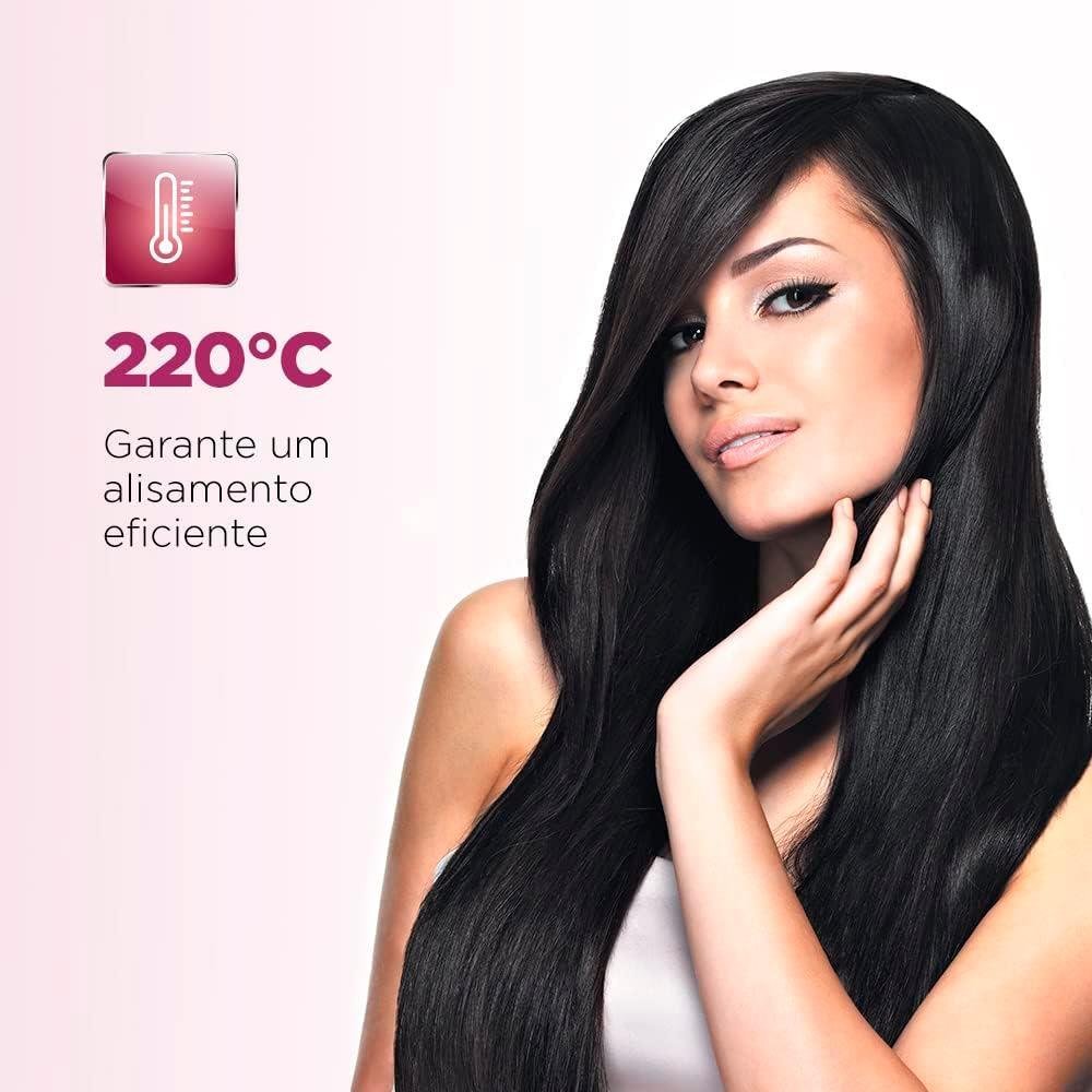 Prancha Alisadora Mondial Tourmaline Ceramic Bivolt Temperatura Máxima 220°C