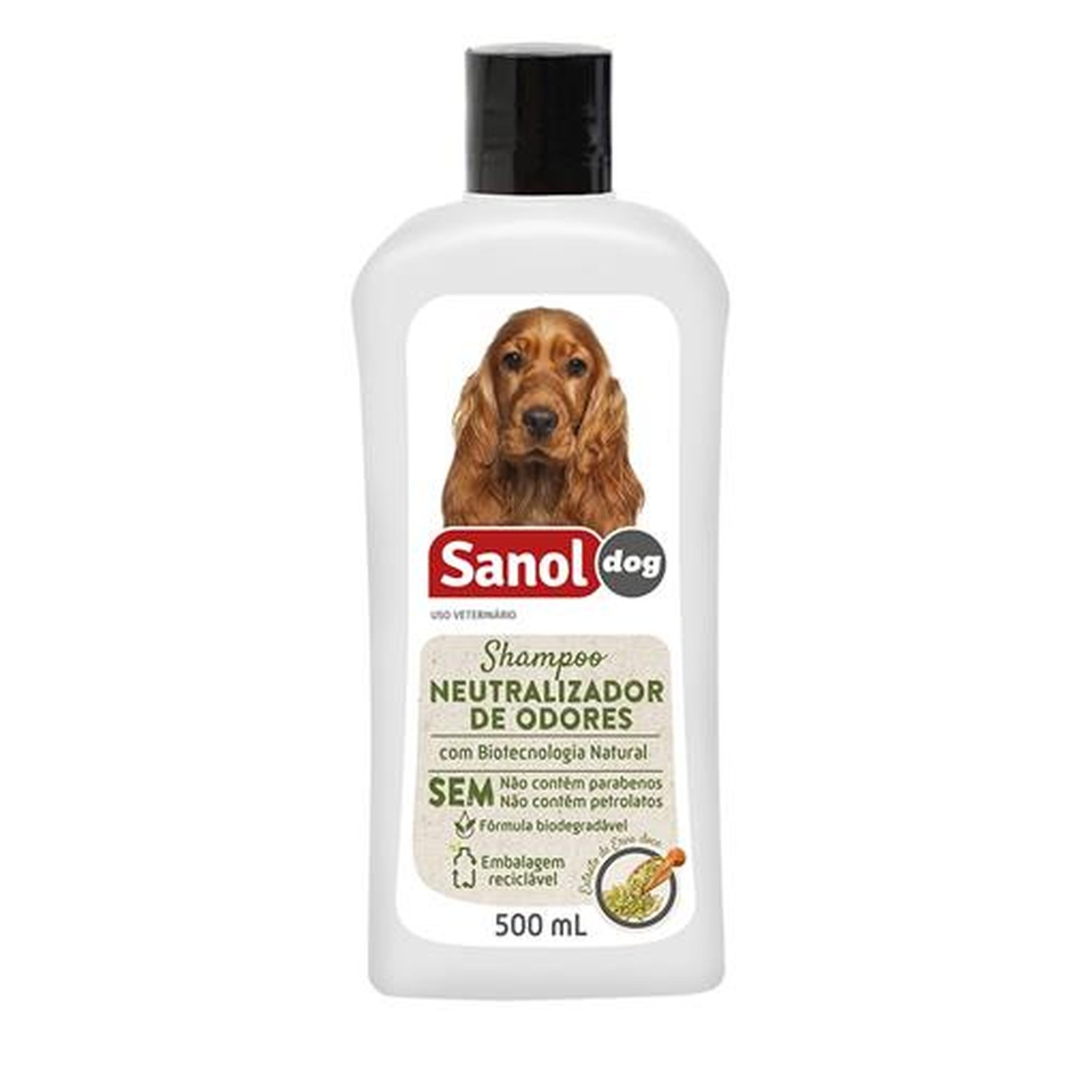 Shampoo Neutralizador De Odores Sanol Dog 12X500Ml