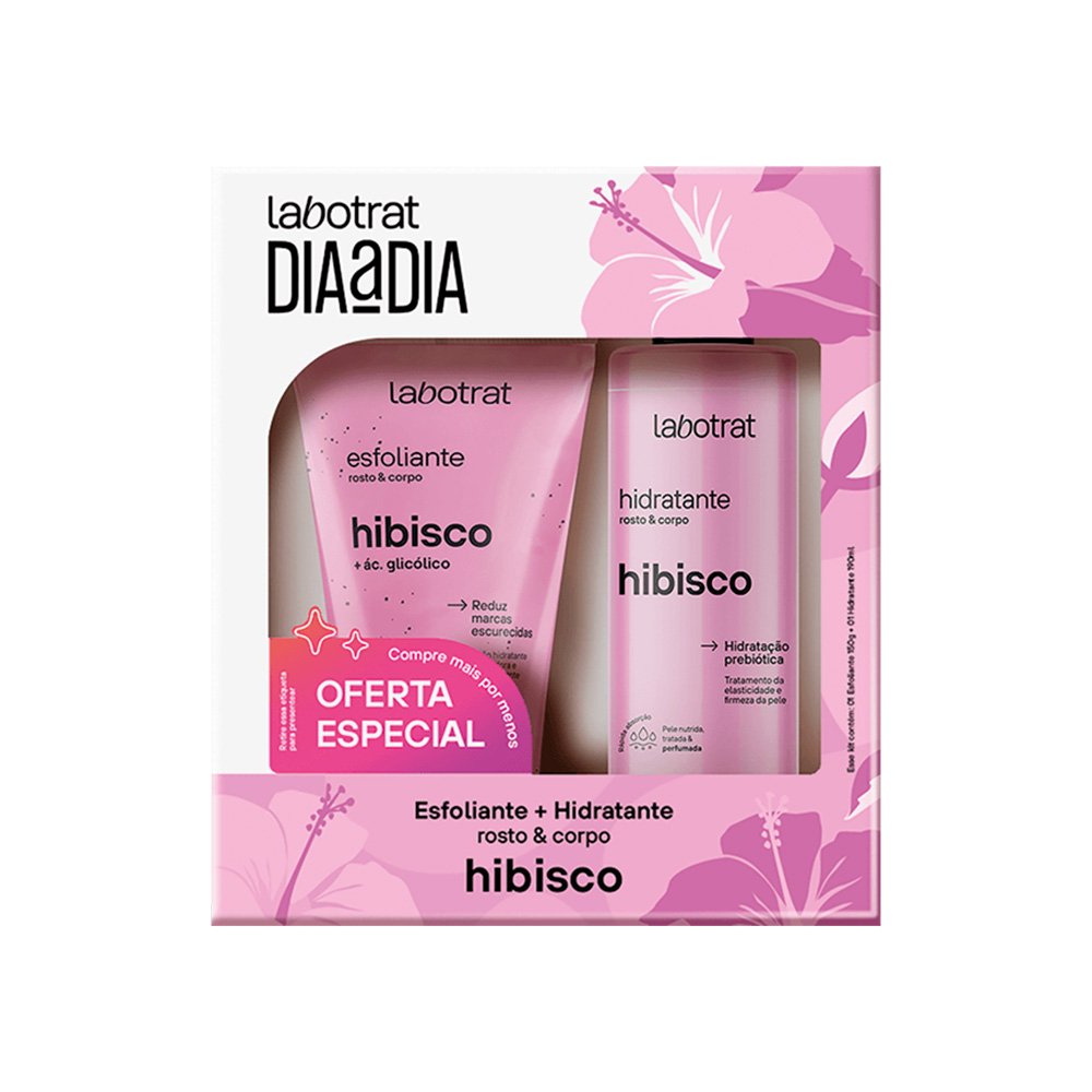 Kit Hidratante + Esfoliante Hibisco 190+150 Ml Labotrat