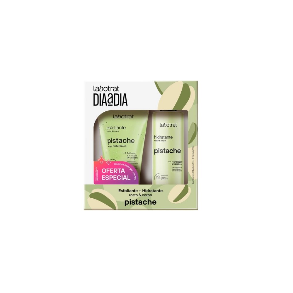 Kit Hidratante + Esfoliante Pistache 190+150 Ml Labotrat