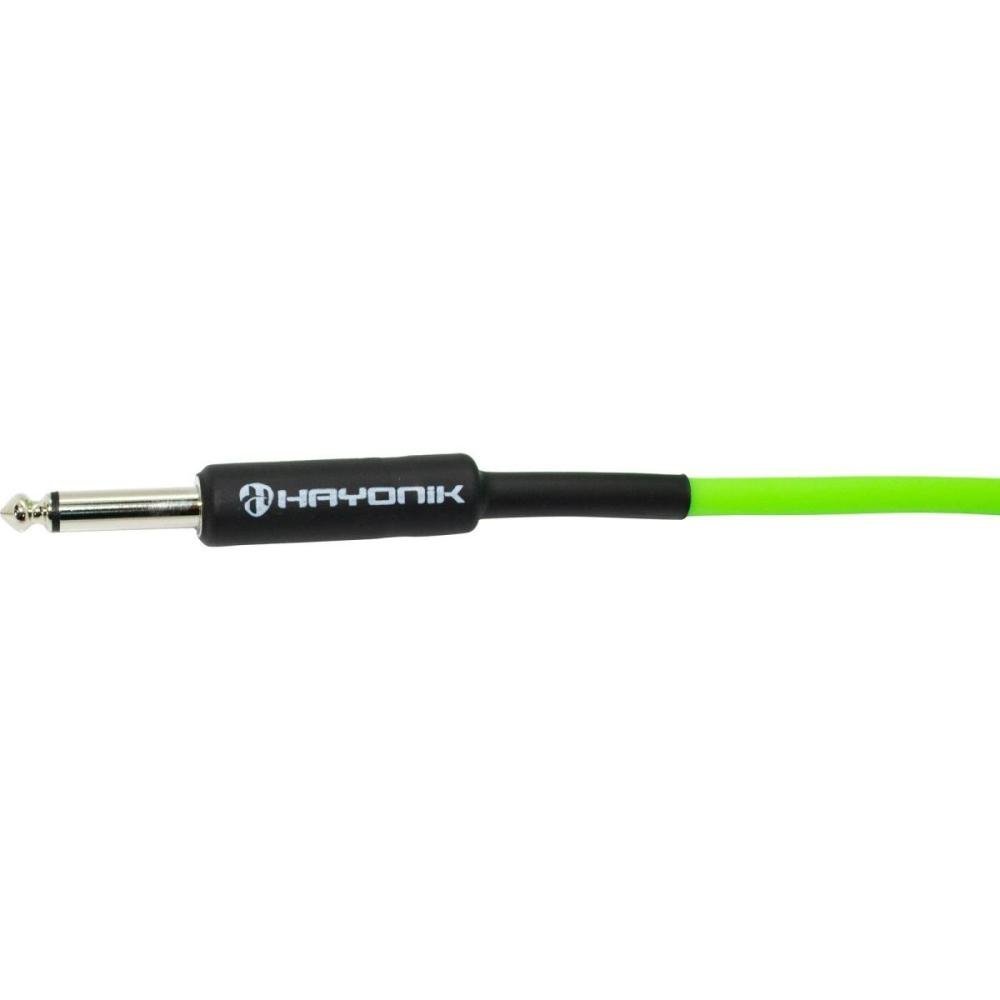 Cabo Para Instrumentos Player P10 X P10 3M Verde Hayonik