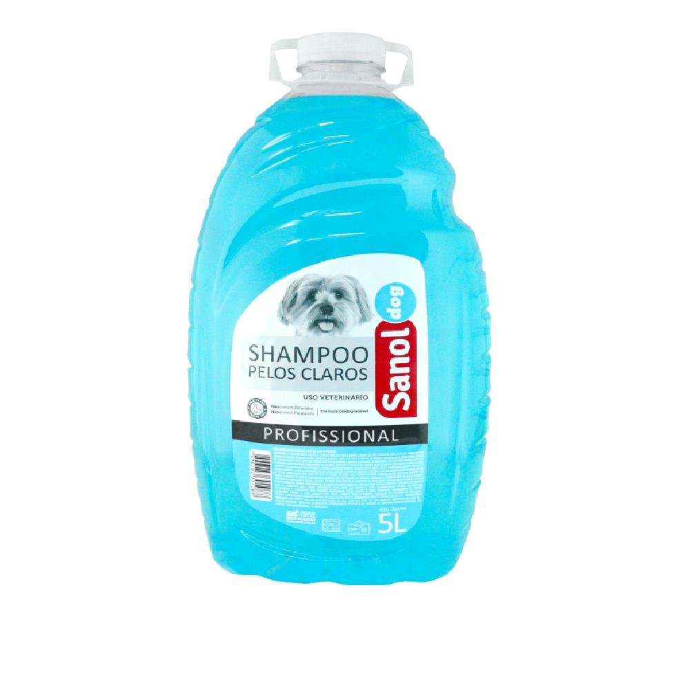 Shampoo Sanol Dog Pêlos Claros 3X5L