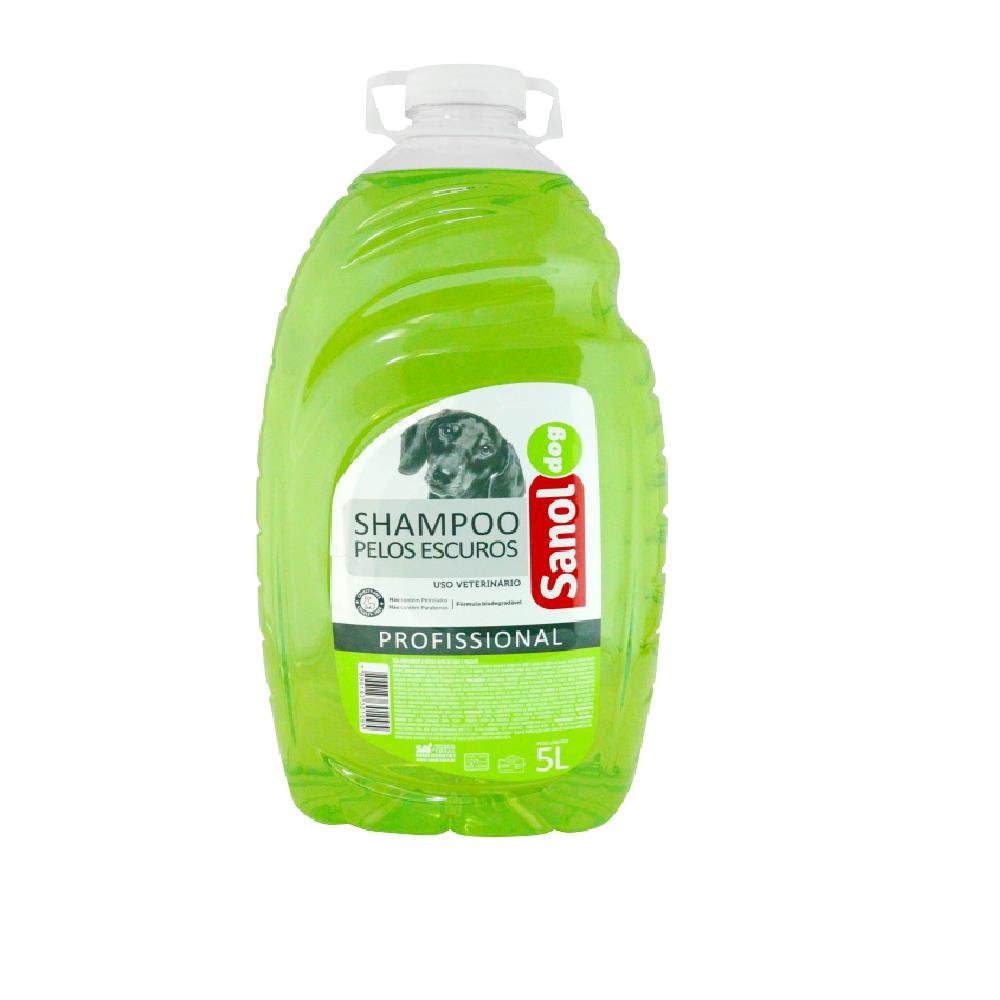 Shampoo Pelos Escuros Sanol Dog 3X5L