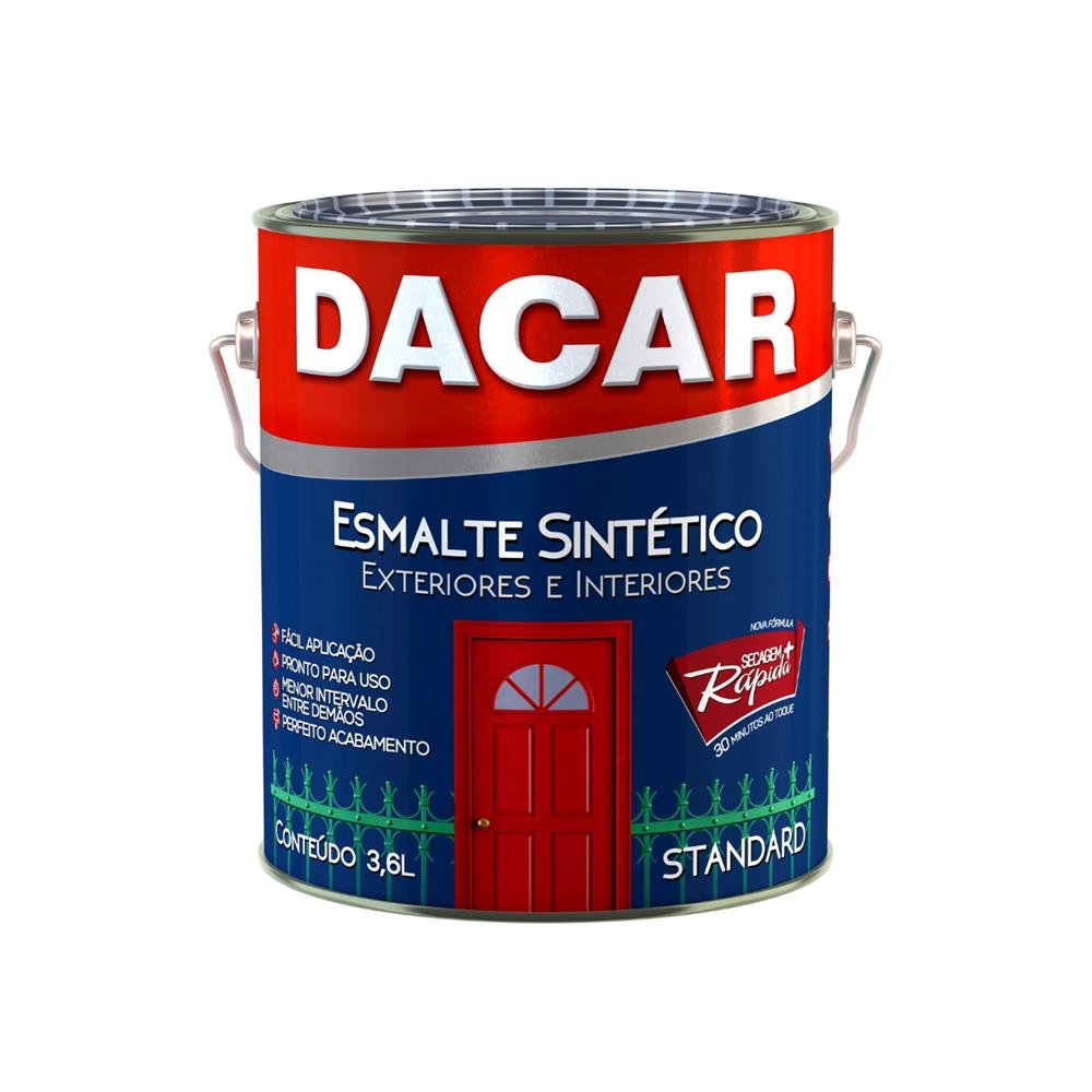 Tinta Esmalte Sintetico Galao 3.6 Ml Branco Gelo Dacar