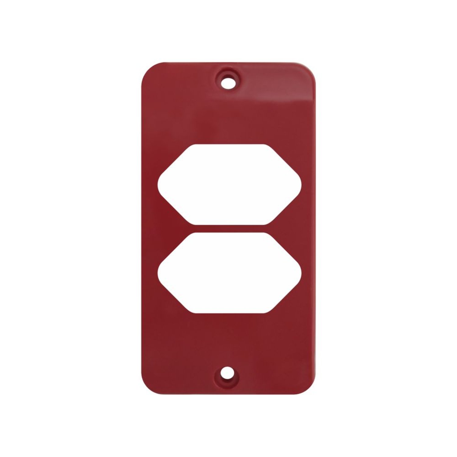 Tampa Normal 2 Teclas Horinzontal Vermelho 1/2"E 3/4"