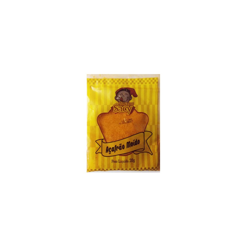 Acafrao Sacy Cartela 20Gr - Embalagem 10X20 Gr