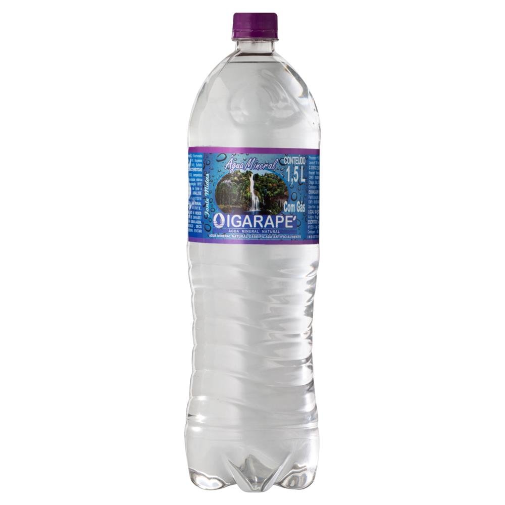 Agua Mineral Igarape Com Gas 1,5 Litros - Embalagem 6X1.5 Lt
