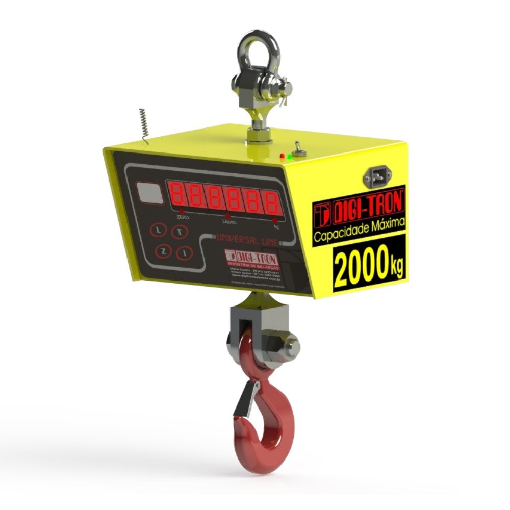 Balança Suspensa Digi-Tron Modelo Uld 2000 - 2000Kg X 500G -