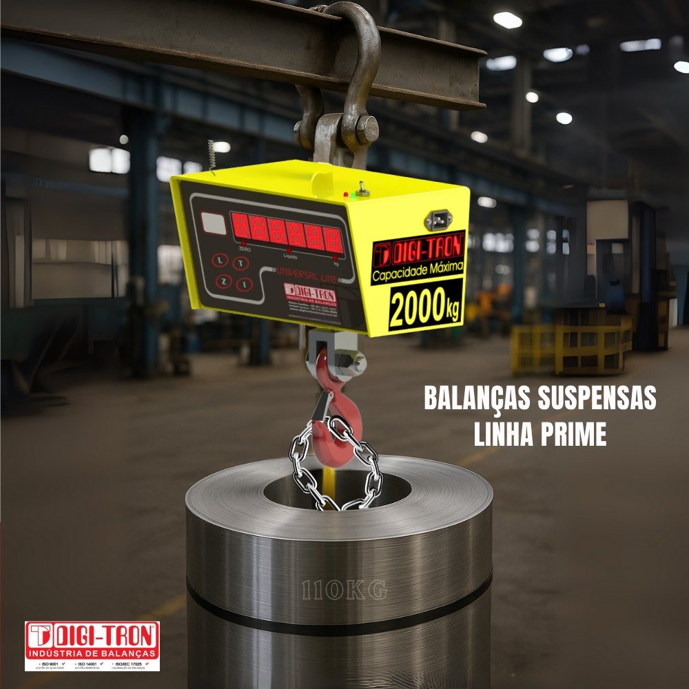 Balança Suspensa Digi-Tron Modelo Uld 2000 - 2000Kg X 500G -