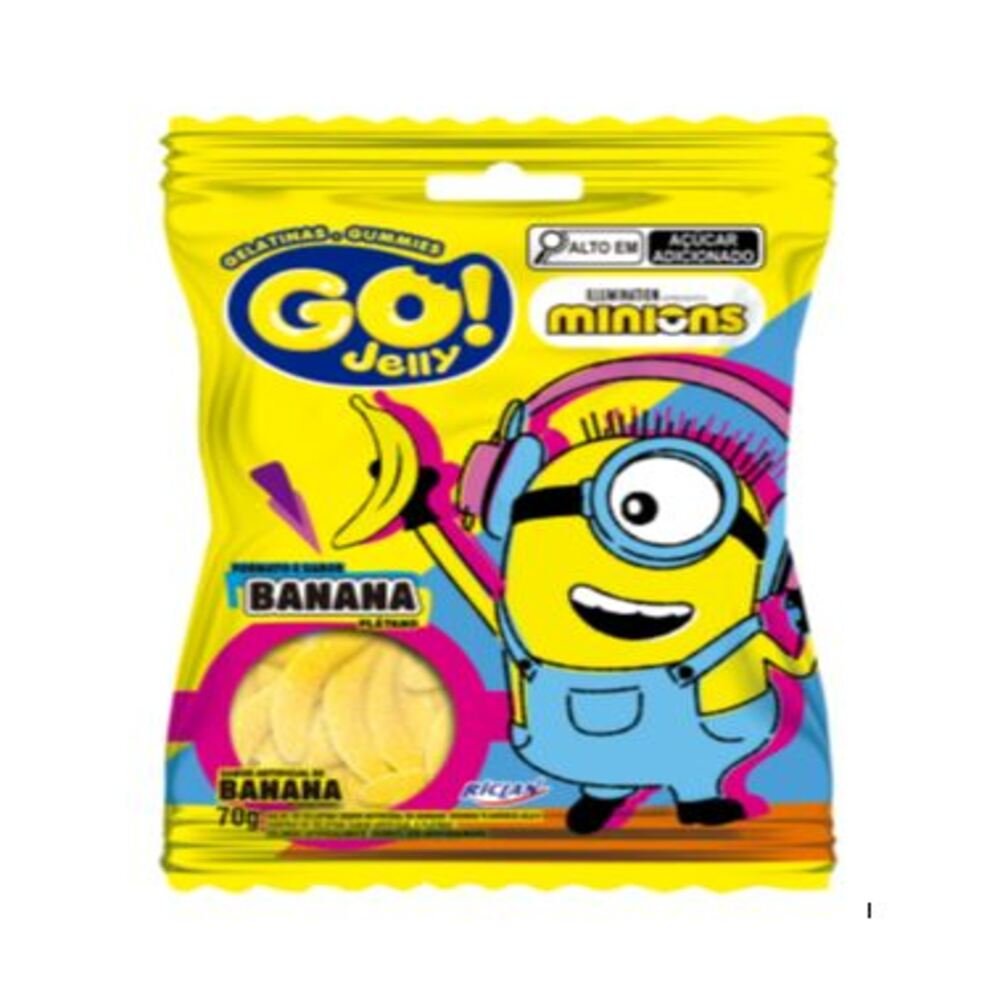 Bala Go Jelly Gelatina Minions 70g
