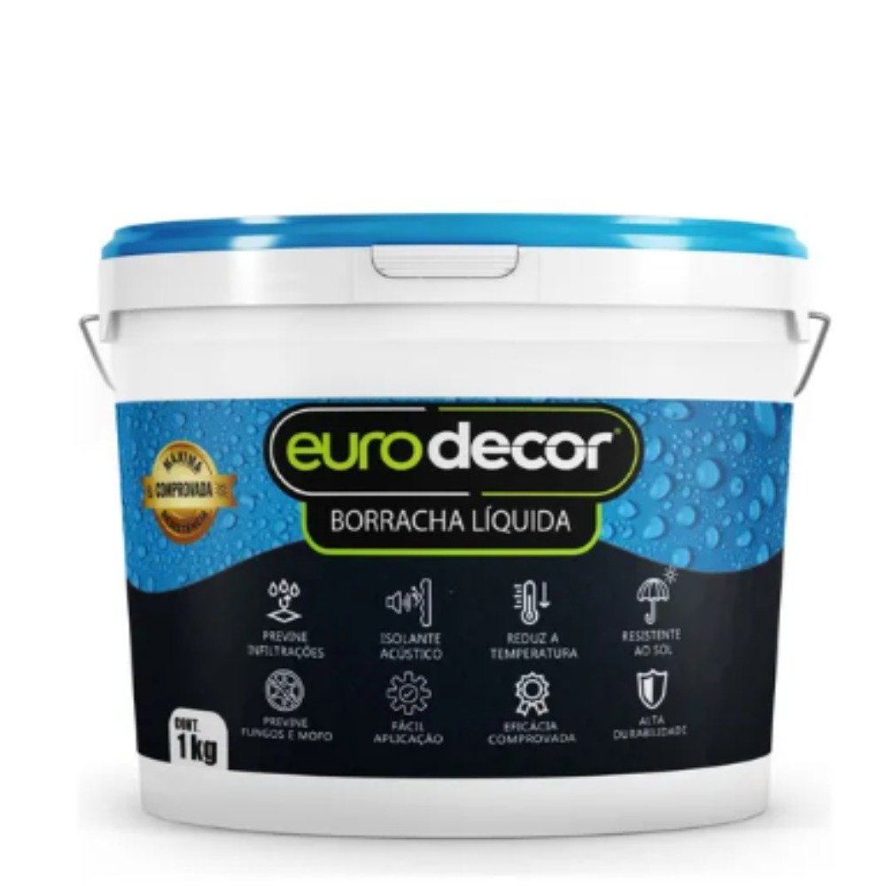 Borracha Líquida Branca 1Kg Eurodecor