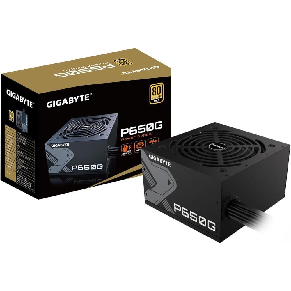 Fonte Pc 650w 80 Plus Gold Gigabyte Gp-P650g, Principais Capacitores Japoneses, 5 Anos De Garantia