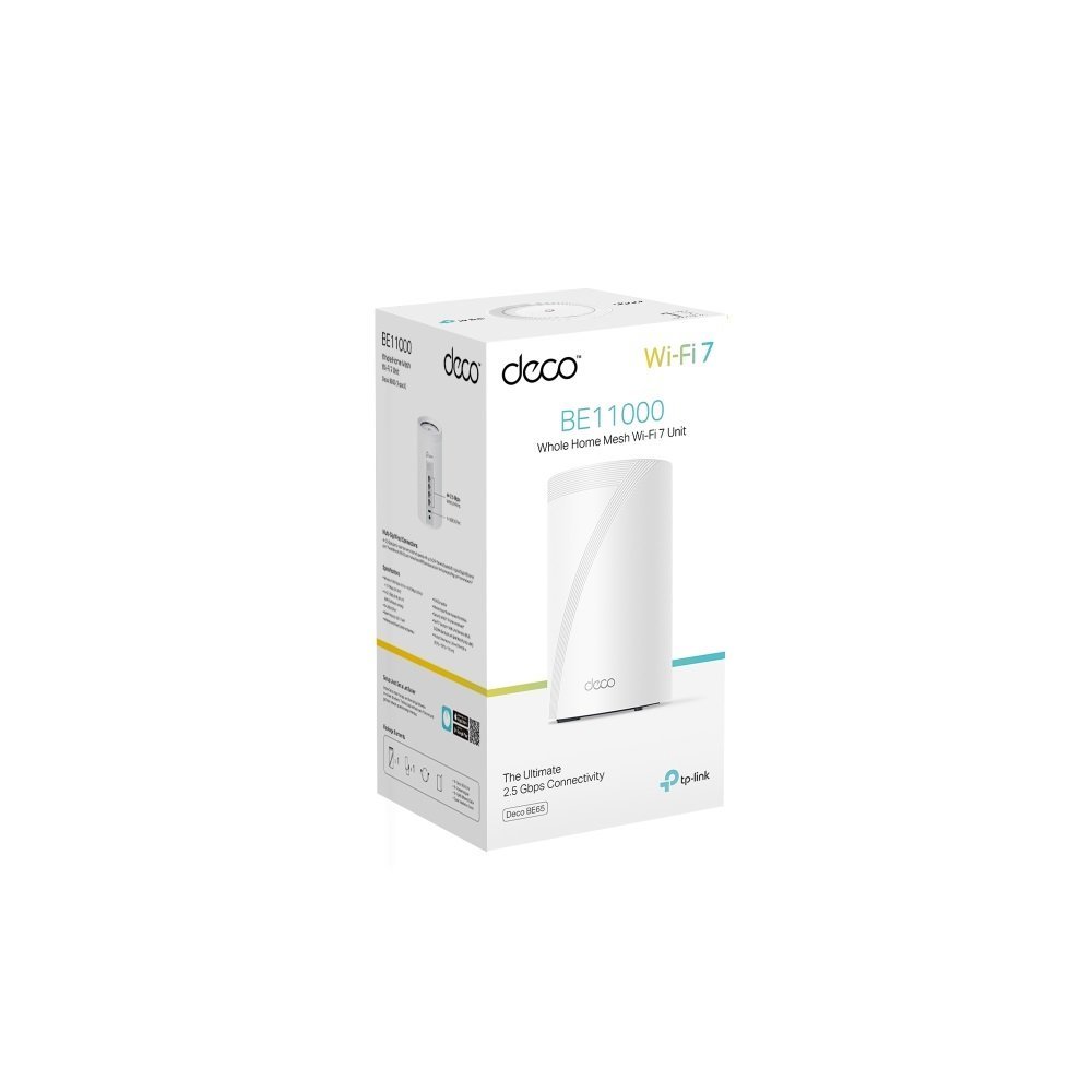Roteador Wireless Mesh Deco Be65 (1-Pack) Wi-Fi 7, Gigabit, Tri-Band, Be11000, Tp-Link