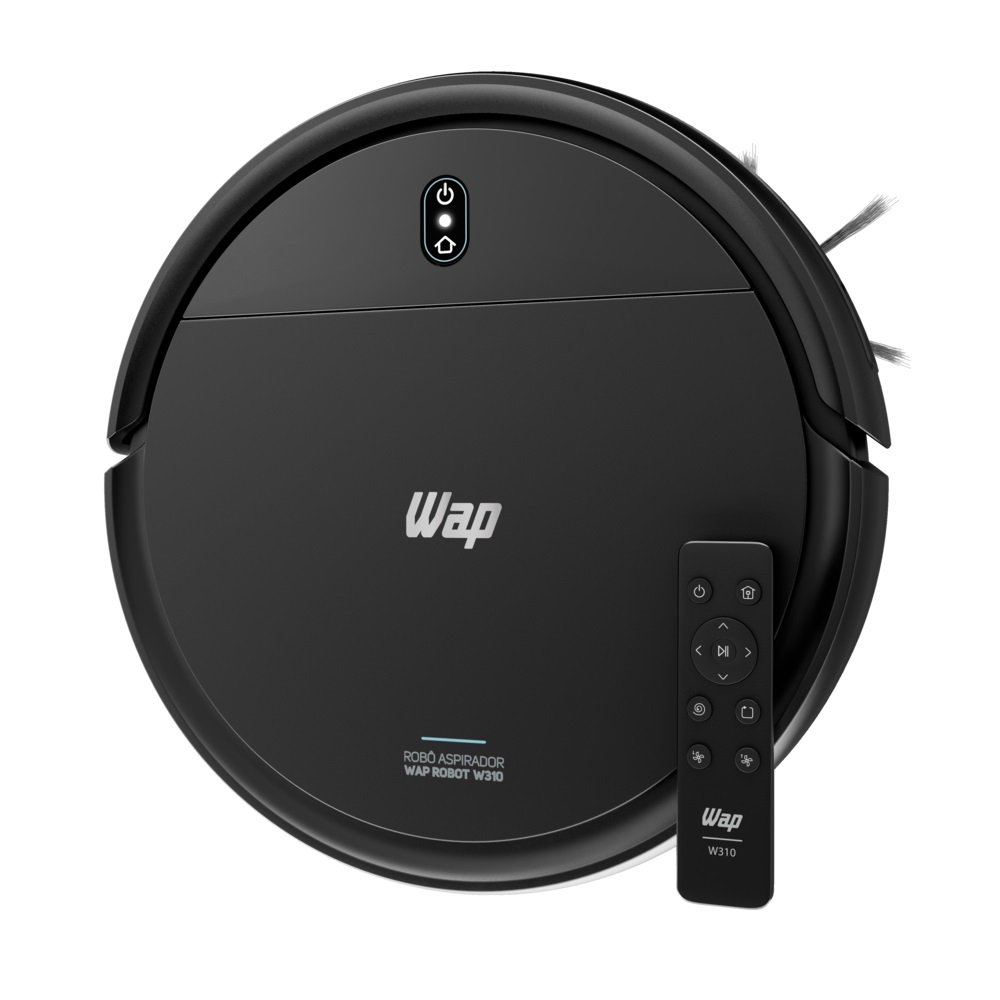 Aspirador Robô De Pó Robot W310, Com Base Carregadora, Bivolt, Preto, Wap