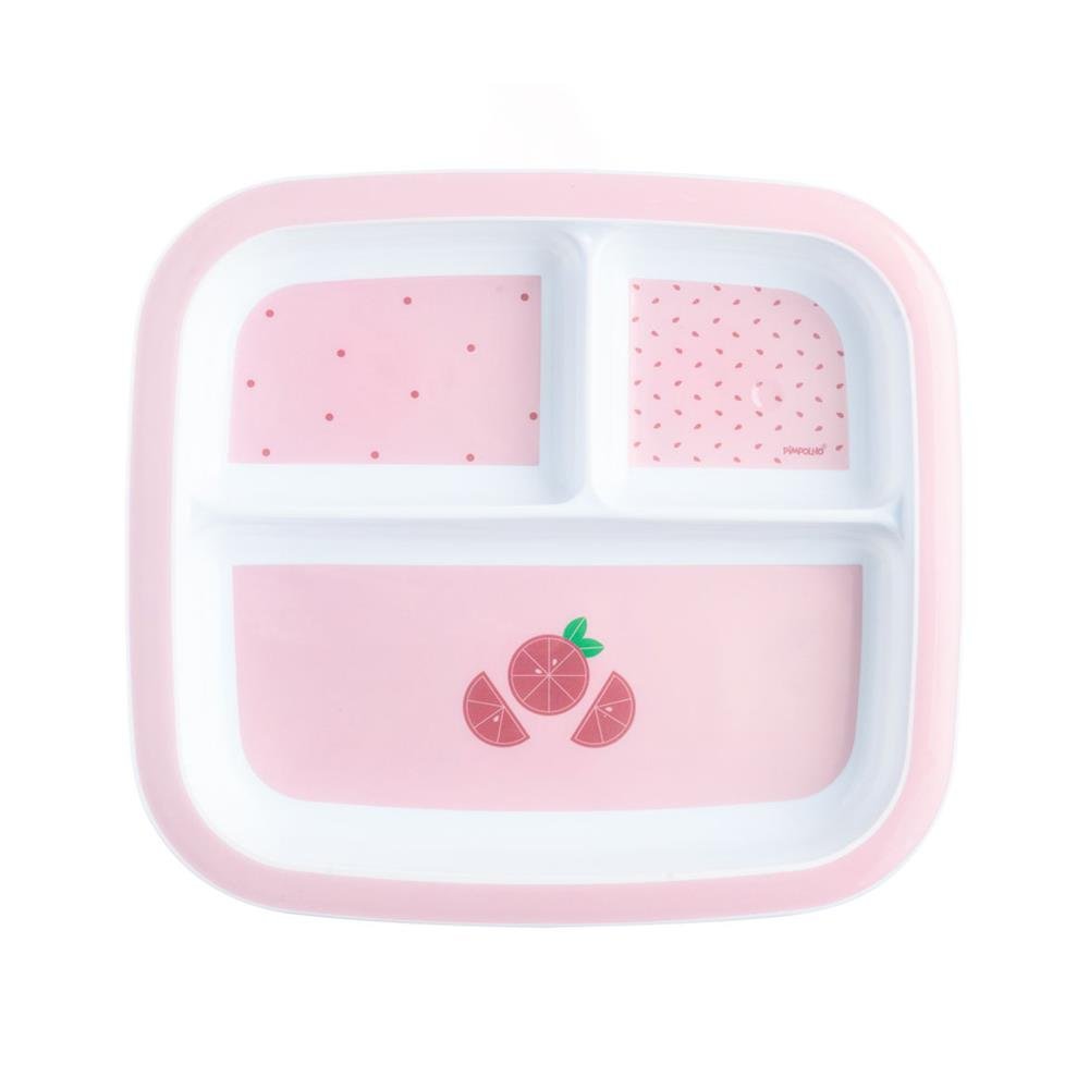 Kit Prato Infantil Com Divisória Feminino Pimpolho Com 1 Unidade.