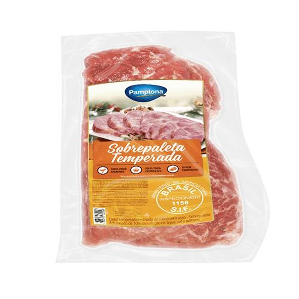 Sobrepaleta Temperada Resfriada 600 a 700g Pamplona - Embalagem com 8 até 16 und. - Peso 10kg