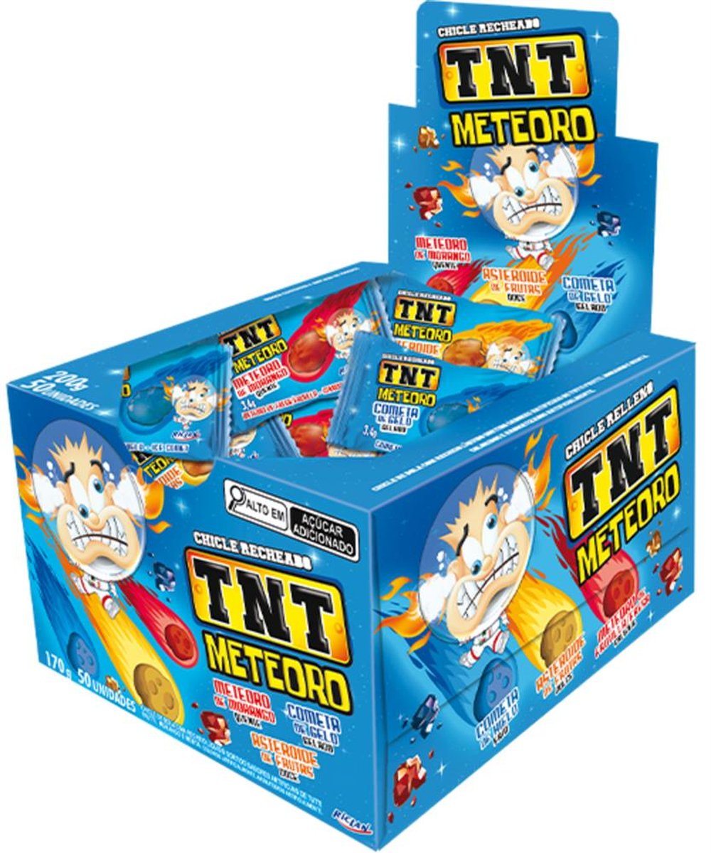 Chiclete Tnt Meteoro 50 Unidades