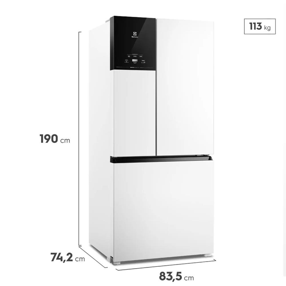 Geladeira Electrolux Frost Free Inverter 590L Autosense 3 Portas Cor Branca (Im8)