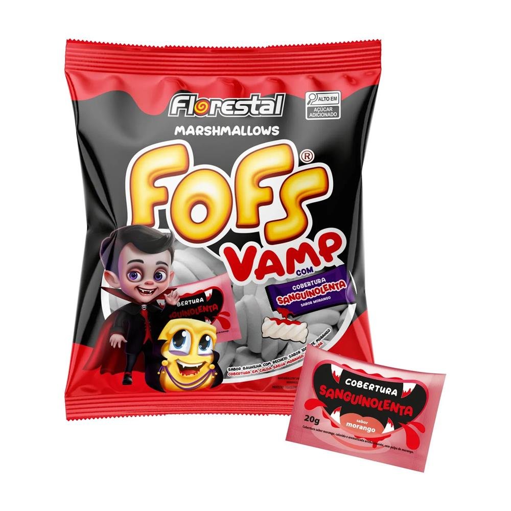 Marshmallow Florestal Fofs Twist Recheado Vamp 220G | Martins Atacado