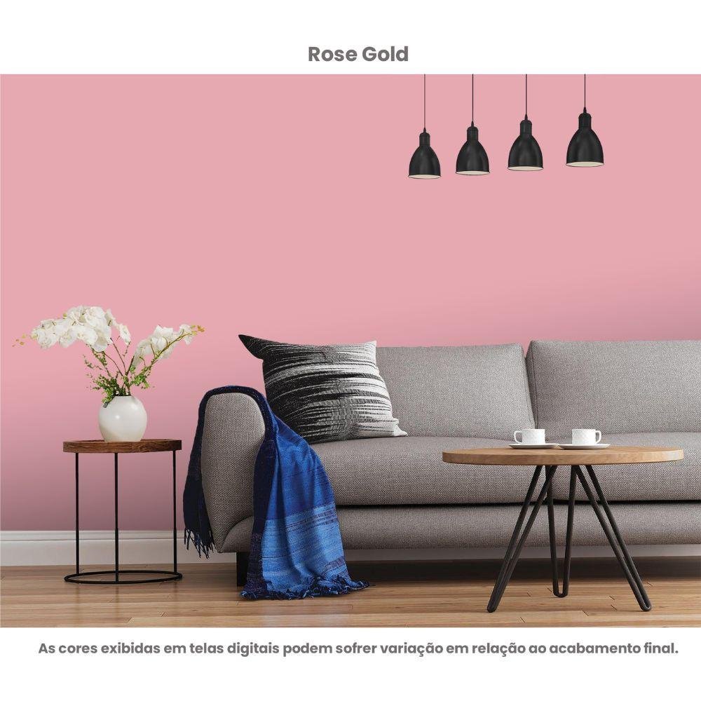 Tinta Acrílica Standard Semibrilho 3L Brilho E Cor Rose Gold Hidrotintas