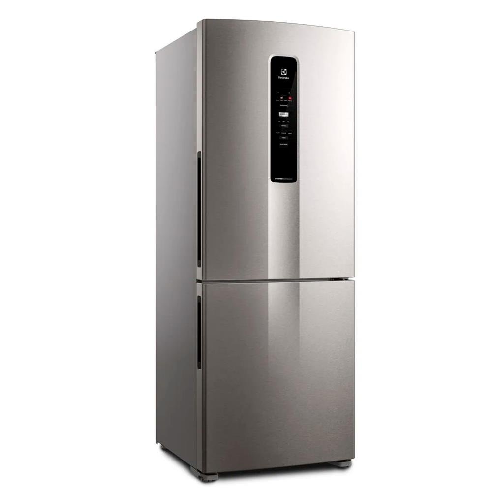 Geladeira Electrolux Frost Free Inverter 490L Efficient Com Autosense Inverse Inox Look (Ib7s)